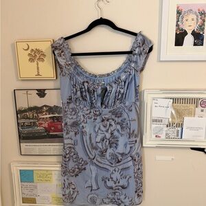 NWOT Kimchi Blue Mesh Floral Blue Women's Dress